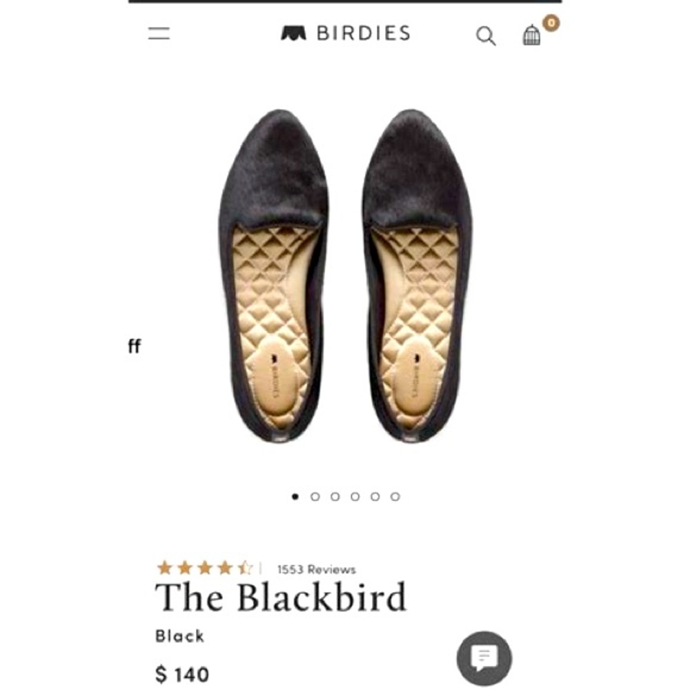 Birdies The Blackbird Women's Black Flats